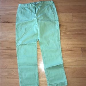 Lightly worn J. Crew green khaki pants!